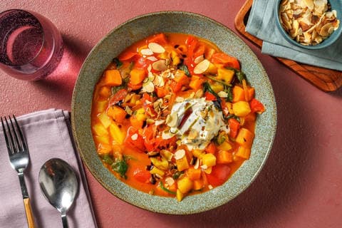 Herbstlicher Süßkartoffeleintopf